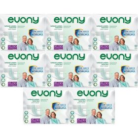 Evony Yetişkin Bel Bantlı Tekstil Yüzey Extra Large Büyük Boy 240 Adet Hasta Bezi
