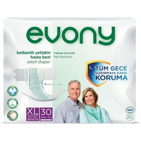 Evony Yetişkin Belbantlı Ekstra Large Jumbo 30 Adet Hasta Bezi