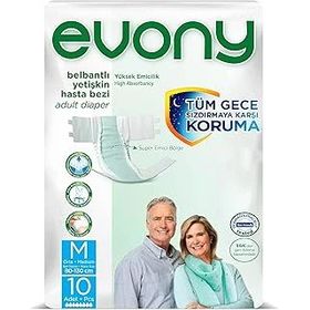 Evony Yetişkin Belbantlı Medium Standart 10 Adet Hasta Bezi