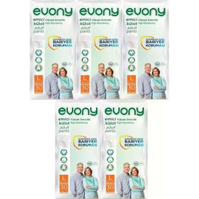 Evony Yetişkin Emici Külot L Büyük Boy 150 Adet Hasta Bezi