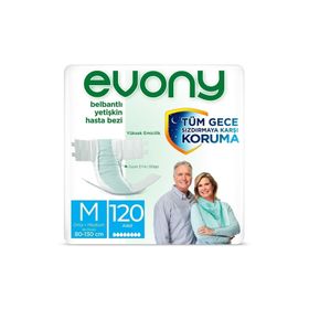 Evony Yetişkin Medium 120 Adet Hasta Bezi
