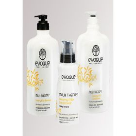 Evoque Milk Therapy Sülfatsız 1000 ml Şampuan + Sülfatız 1000 ml Şampuan + Keratın 125 ml Argan Yağ