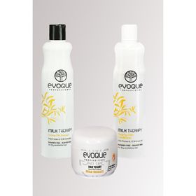 Evoque Milk Therapy Sülfatsız 400 ml Şampuan + 400 ml Saç Kremi + 500 ml Hair Yogurt Mask