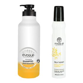 Evoque Professıonal Smart Keratin Serisi 1000 ml Şampuan + Milk Therapy 200 ml Bakım Köpüğü