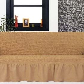 Evory Home Bürümcük Maxi Bej (3+3+1+1) Koltuk Örtüsü