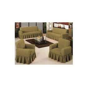 Evory Home Bürümcük Maxi Bej (3+3+1+1) Koltuk Örtüsü