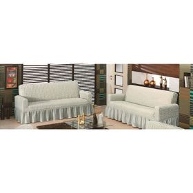 Evory Home Bürümcük Maxi Gri (3+3+1+1) Koltuk Örtüsü
