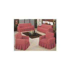 Evory Home Bürümcük Maxi Gül Kurusu (3+3+1+1) Koltuk Örtüsü