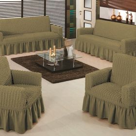 Evory Home Bürümcük Maxi Kemik (3+3+1+1) Koltuk Örtüsü