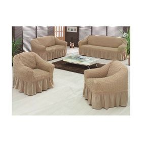 Evory Home Bürümcük Standart Füme (3+2+1+1) Koltuk Örtüsü