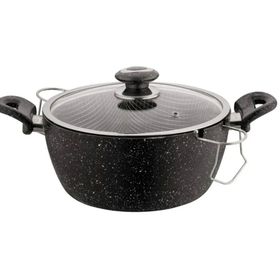 Evren 24 cm Cam Kapaklı Telli Cips Non-Stick Fritöz Kızartma Tenceresi