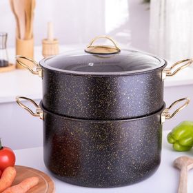 Evren 3 Parça 20 cm 3,4 lt Süzgeçli Kuskus Tencere Seti