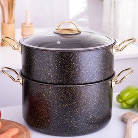 Evren 3 Parça 26 cm Süzgeçli Kuskus Tencere Seti