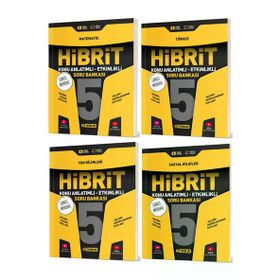 Evrensel İletişim Hız Yayınları - 5.Sınıf Hibrit Matematik + Fen Konu Anlatımlı Etkinlikli Soru Bankaları - 4 Kitap Set