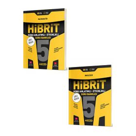 Evrensel İletişim Hız Yayınları - 5.Sınıf Hibrit Matematik İngilizce Konu Anlatımlı Etkinlikli Soru Bankası - 2 Kitap