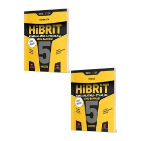 Evrensel İletişim Hız Yayınları - 5.Sınıf Hibrit Matematik Türkçe Konu Anlatımlı Etkinlikli Soru Bankası - 2 Kitap