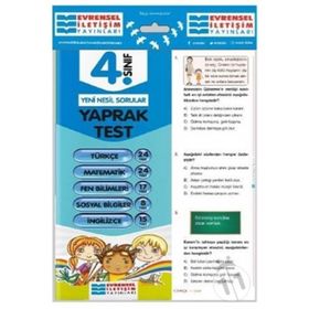 Evrensel İletişim Yayınları 4. Sınıf Tüm Dersler Yaprak Test