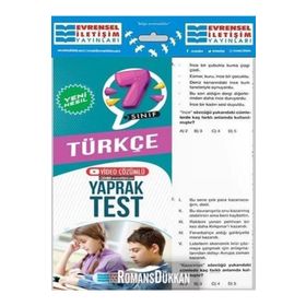 Evrensel İletişim Yayınları 7. Sınıf Türkçe Exatlon Serisi Çözümlü Yeni Nesil Soru Bankası 2021-Karekök Yayınları