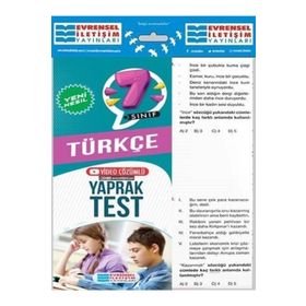 Evrensel İletişim Yayınları 7. Sınıf Türkçe Exatlon Serisi Çözümlü Yeni Nesil Soru Bankası 2021-Karekök Yayınları