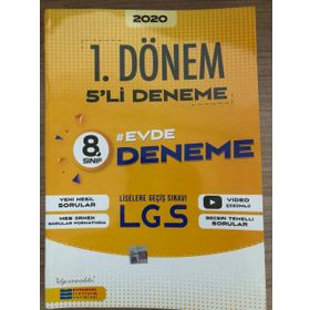 Evrensel İletişim Yayınları 8. Sınıf 1. Dönem 5'li Deneme