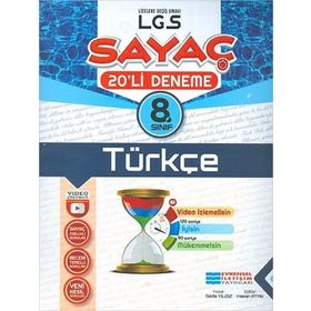 Evrensel İletişim Yayınları 8. Sınıf LGS Türkçe Sayaç Video Çözümlü 20'li Deneme