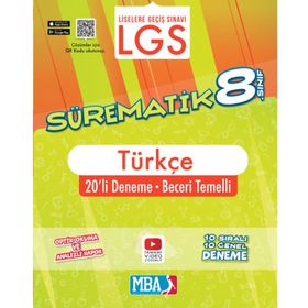 Evrensel İletişim Yayınları - 8. Sınıf Sürematik Türkçe 20'li Deneme