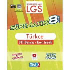 Evrensel İletişim Yayınları - 8. Sınıf Sürematik Türkçe 20'li Deneme