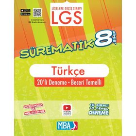 Evrensel İletişim Yayınları - 8. Sınıf Sürematik Türkçe 20'li Deneme