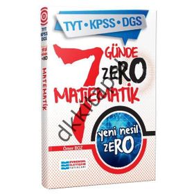 Evrensel İletişim Yayınları TYT Yeni Nesil Yedi Günde Zero Matematik
