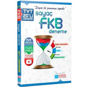 Evrensel TYT Fizik Kimya Biyoloji FKB Sayaç Video Çözümlü 20 Li Deneme Iletişim Yayınları