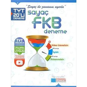 Evrensel TYT Fizik Kimya Biyoloji FKB Sayaç Video Çözümlü 20 Li Deneme Iletişim Yayınları