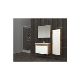 Evros Beyaz Kapak Melisa 80 cm Banyo Dolabı
