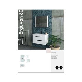 Evros Erguvan 80 cm Banyo Dolabı