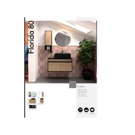 Evros Florida 80 cm Banyo Dolabı