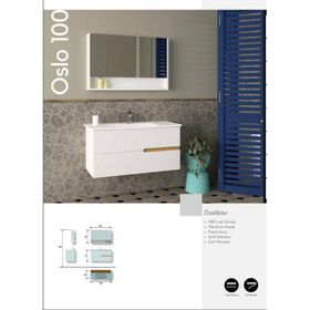 Evros Oslo 100 cm Banyo Dolabı