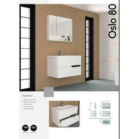 Evros Oslo 80 cm Banyo Dolabı