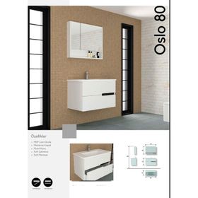 Evros Oslo 80 cm Banyo Dolabı