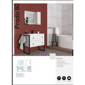 Evros Prada 80 cm Banyo Dolabı