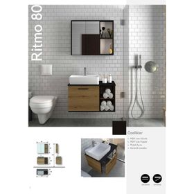 Evros Ritmo 80 cm Sakramento Banyo Dolabı