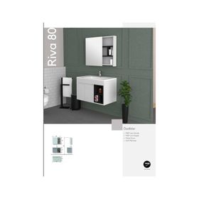 Evros Riva 80 cm Banyo Dolabı