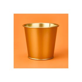 Evstyle 12x10 cm Gold Paslanmaz Saksı