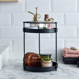 Evstyle 22.5x30 cm Siyah 2 Katlı Yuvarlak Organizer