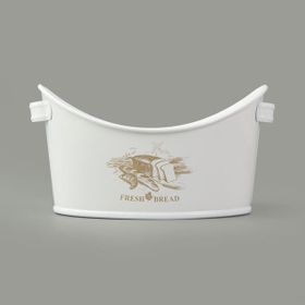 Evstyle 24x18.5 cm Beyaz Kayık Ekmeklik