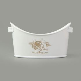 Evstyle 24x18.5 cm Beyaz Kayık Ekmeklik