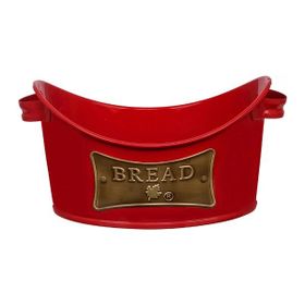 Evstyle Kırmızı Metal Kayık Ekmeklik