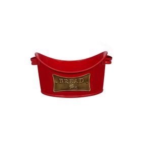 Evstyle Kırmızı Metal Kayık Ekmeklik