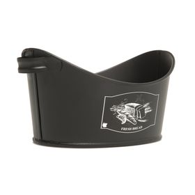 Evstyle Siyah Metal Kayık Ekmeklik