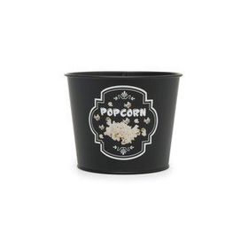 Evstyle Siyah Metal Popcorn Kovası
