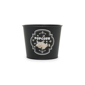 Evstyle Siyah Metal Popcorn Kovası