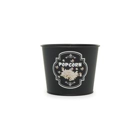 Evstyle Siyah Metal Popcorn Kovası